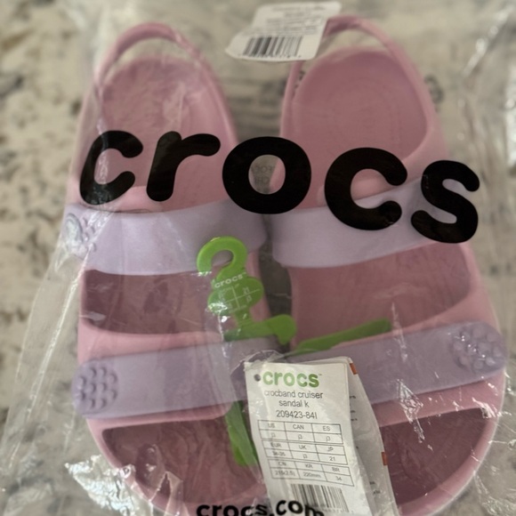 CROCS Other - CROCS Kids' Pink and Lavender Sandals size j3